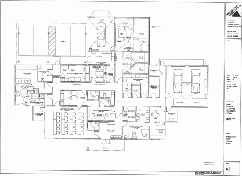 plan dawing of proposed Police Station